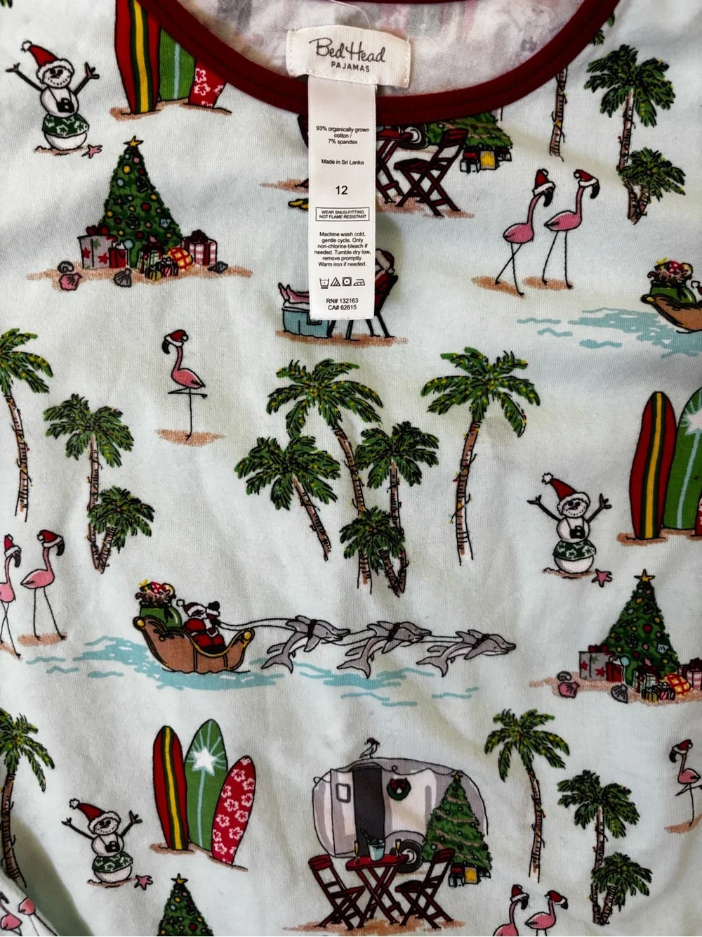BedHead Pajamas Christmas Beach Themed